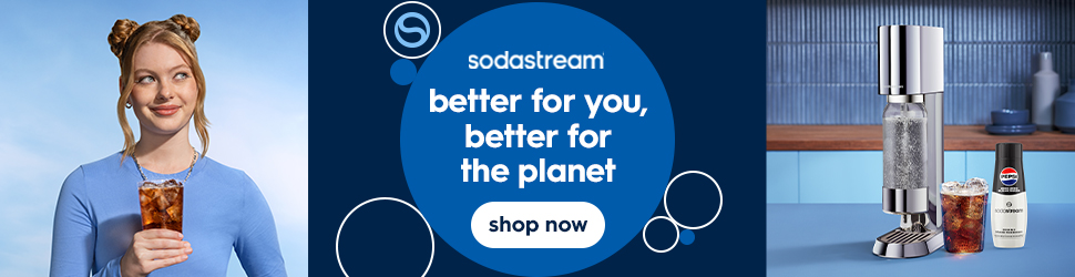 Advertisement. Sodastream | better for you, better for the planet | shop now.