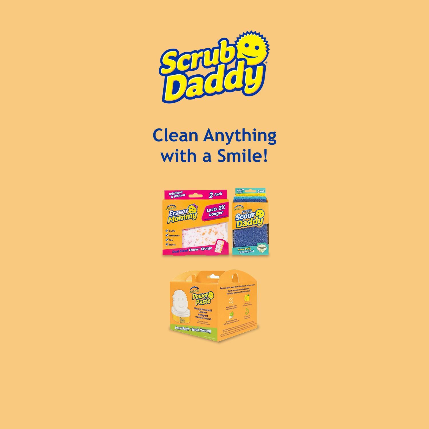 Scrub Daddy. Clean Anything with a Smile! Happy High Performance Cleaning Tools. Shop Now.