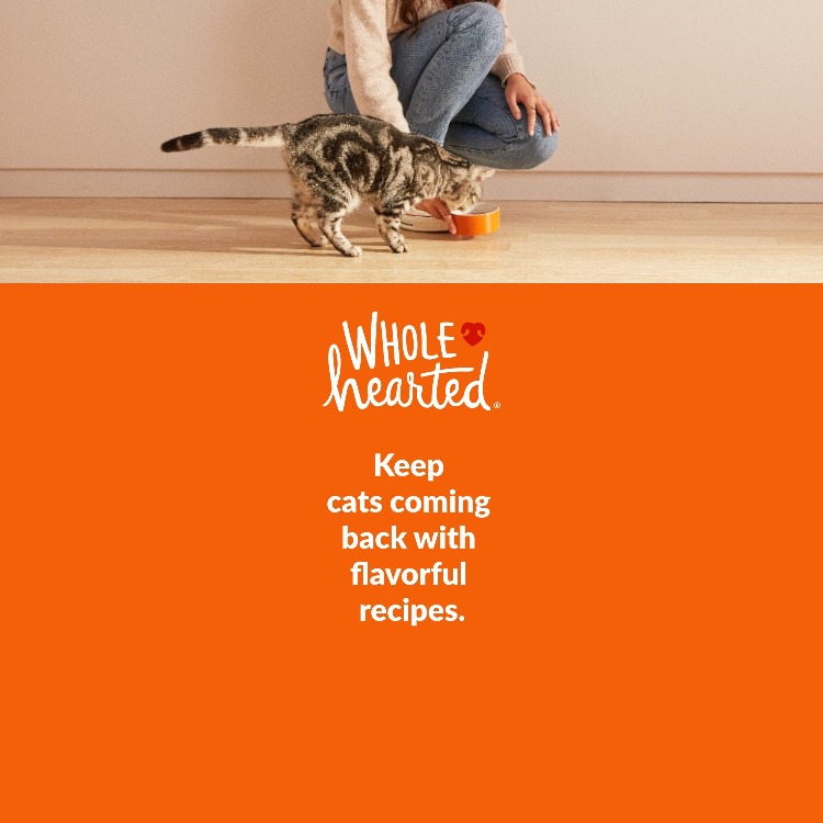 WholeHearted. Keep cats coming back with flavorful recipes. Shop Now.