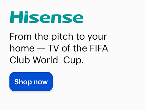Hisense, From the pitch to your home - TV of the FIFA Club World Cup. Shop now