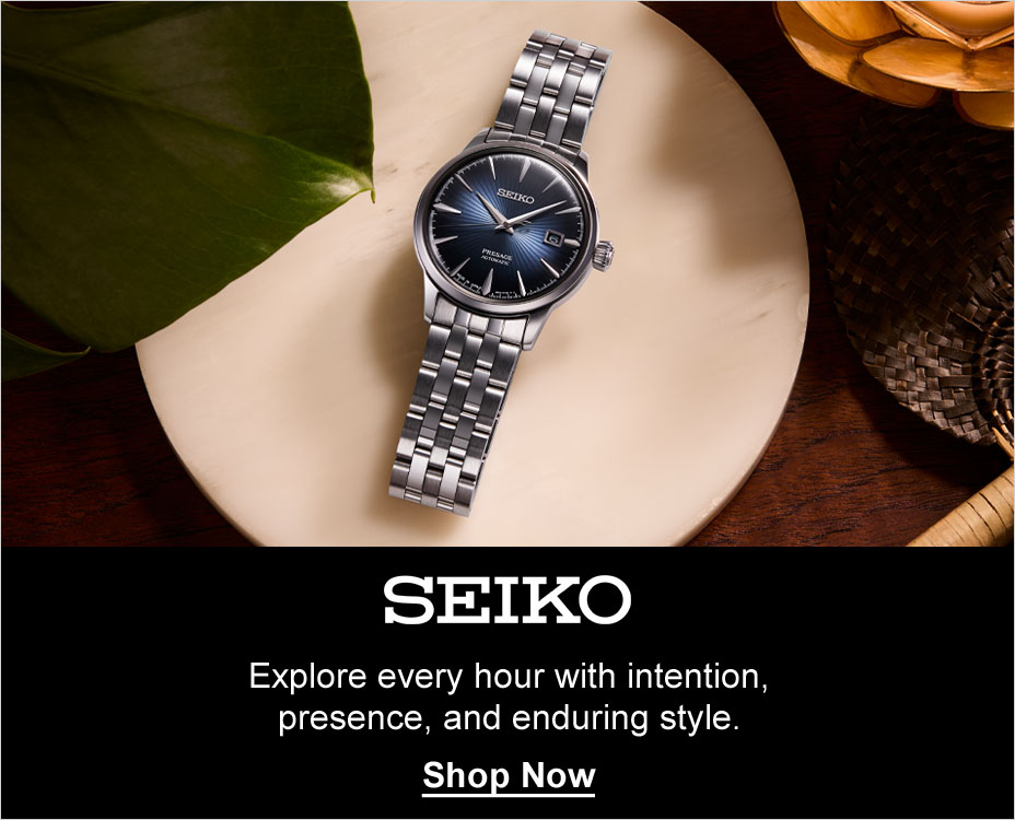 SEIKO, Explore every hour with intention, presence, and enduring style. Shop Now