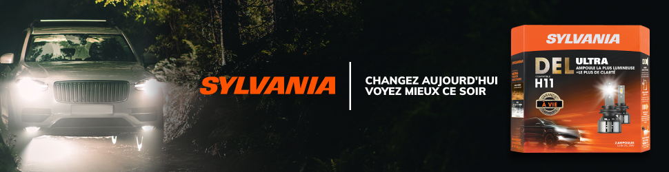Advertisement. SYLVANIA. DEL ULTRA. CHANGEZ AUJOURD'HUI VOYEZ MIEUX CE SOIR.