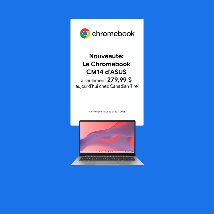 Chromebook. Économisez 220 $ sur le Chromebook CM14 d’ASUS. Maintenant offert chez Canadian Tire. Magasinez.