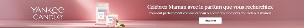 Advertisement. YANKEE CANDLE. Célébrez Maman avec le parfum que vous recherchiez. Convient comme cadeau ou pour des moments douillets.