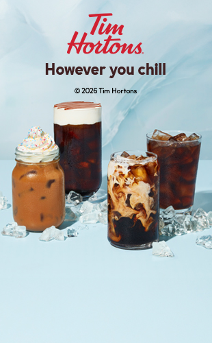 Tim horton. However you chill