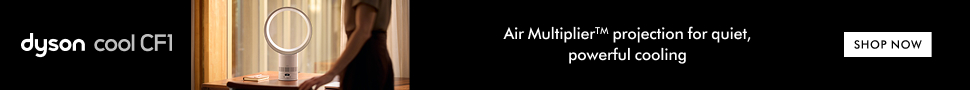 Advertisement. Dyson cool CF1. Air Multiplier™ projection for quiet, powerful cooling