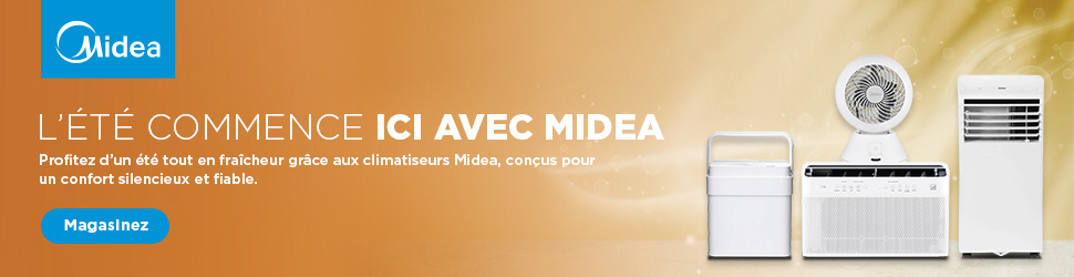 Advertisement. L’ÉTÉ COMMENCE ICI AVEC MIDEA Profitez d’un été tout en fraîcheur grâce aux climatiseurs Midea, conçus pour un confort.