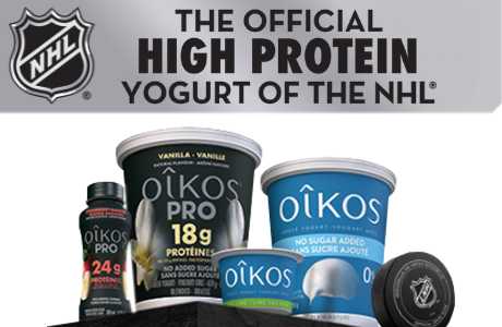 THE OFFICIAL HIGH PROTEIN YOGURT OF THE NHL°