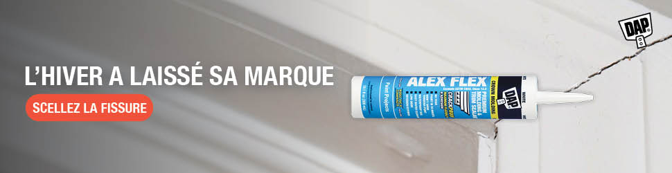 Advertisement. L'hiver a laisse sa marque. Scellez la fissure