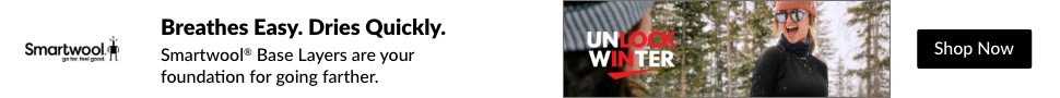 Advertisement. Smartwool, Breathes easy. Dries quickly., Shop Now, Unlock Winter