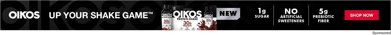 Oikos. Up your shake game. Shop Now.