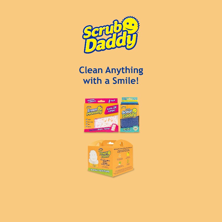 Scrub Daddy. Clean Anything with a Smile! Happy High Performance Cleaning Tools. Shop Now.