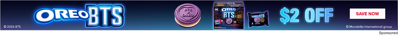 Oreo BTS. $2 OFF