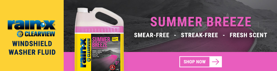 Advertisement. Rain‑X. ULTRACLAR LAVE‑GLACE. Summer Breeze windshield washer fluid. Smear free. Streak free. Fresh scent. Shop Now