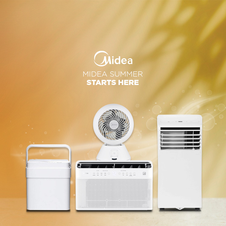 MIDEA SUMMER STARTS HERE Stay cool all season with powerful, energy-efficient, comfort Midea air conditioners. Shop Now