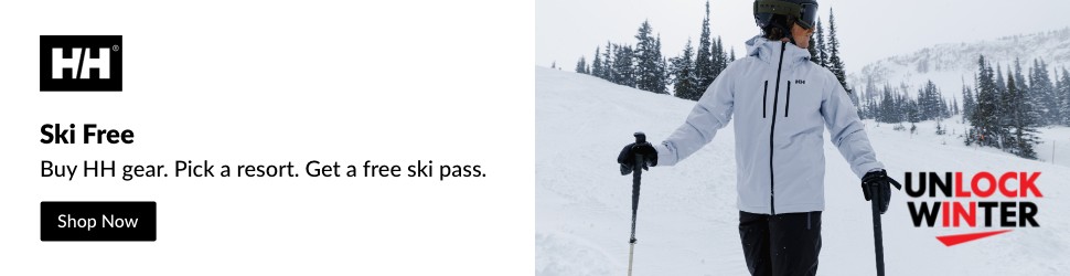 Advertisement. Helly Hansen, Ski Free, Buy HH gear. Pick a resort. Get a free ski pass, Unlock Winter, Shop Now