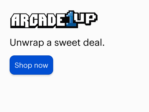 Arcade1Up. Unwrap a sweet deal. Shop Now.