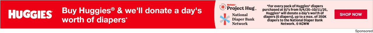 Buy Huggies & we'll donate a day's worth of diapers*