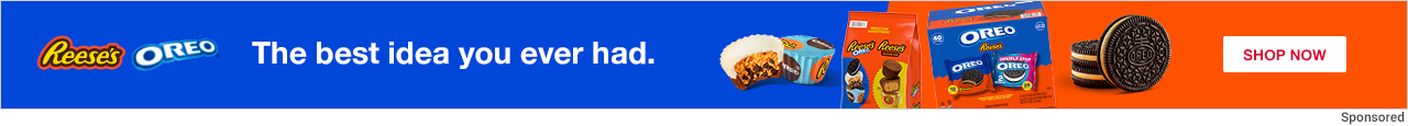 Reese's Oreo, The best idea you ever had. Sponsored 
