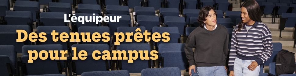 Publicité. Promotion de L'Équipeur : des tenues prêtes pour le campus.