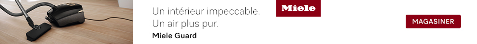 Advertisement. Un interieur impeccable. Un air plus pur. Miele guard. magasiner
