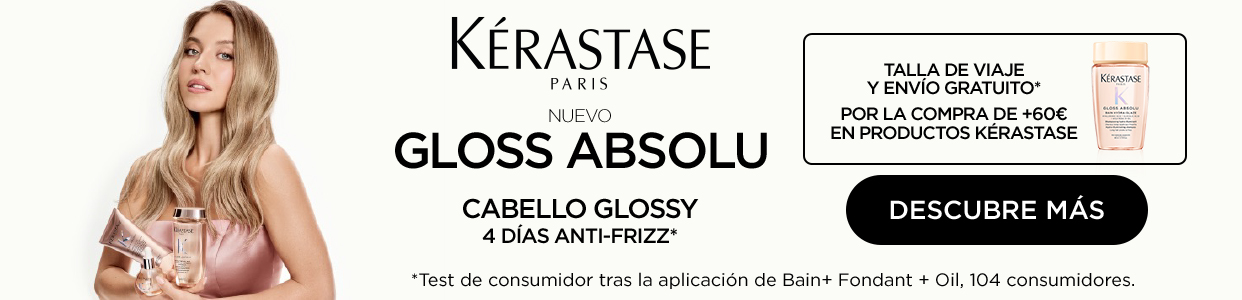 Kérastase. Nuevo Gloss Absolu. Cabello Glossy. 4 días anti-frizz.