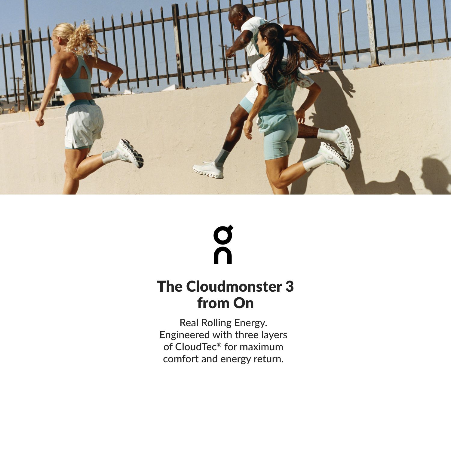 On Running, Cloudmonster, Shoes, Training, Shop Now.