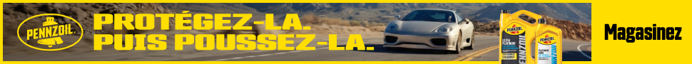 Advertisement. Pennzoil. Protégez-la, puis poussez-la. Magasinez.