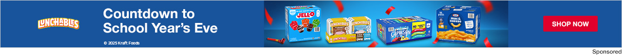 Kraft. Coundtown to school years eve. Shop now.