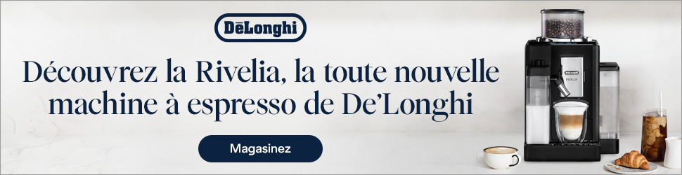 Advertisement. Découvrez la Rivelia, la toute nouvelle machine à espresso de De’Longhi. Magasinez.

