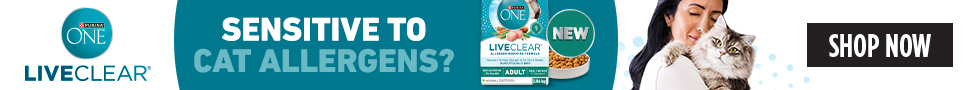 Advertisement. Purina ONE LiveClear. New. Sensitive to Cat Allergens? Shop Now.