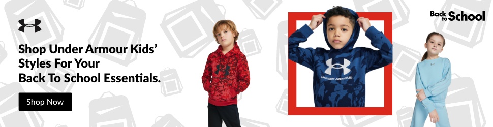 Advertisement. Under Armour, Back to School, Shop Under Armour Kids' Styles For Your Back To School Essentials.