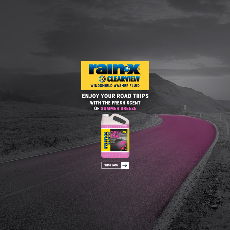 Rain‑X. Clearview windshield washer fluid. Enjoy your road trips with the fresh scent of Summer Breeze. Shop Now.