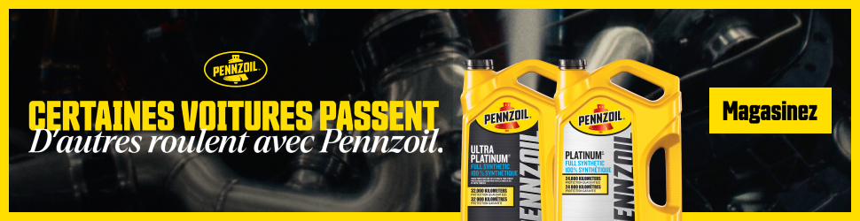 Advertisement. Pennzoil. Certaines voitures passent, d’autres roulent avec Pennzoil. Magasinez.