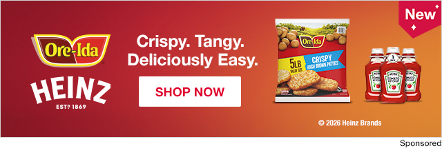 Ore-Ida Crispy. Tangy. Deliciously Easy.