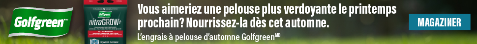 Advertisement. Golfgreen™. Vous aimeriez une pelouse plus verdoyante le printemps prochain? Nourrissez-la dès cet automne. Magaziner.