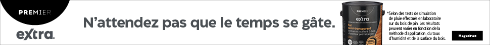Advertisement. PREMIER extra. N’attendez pas que le temps se gâte. *Selon des tests de simulation de pluie effectués en laboratoire sur