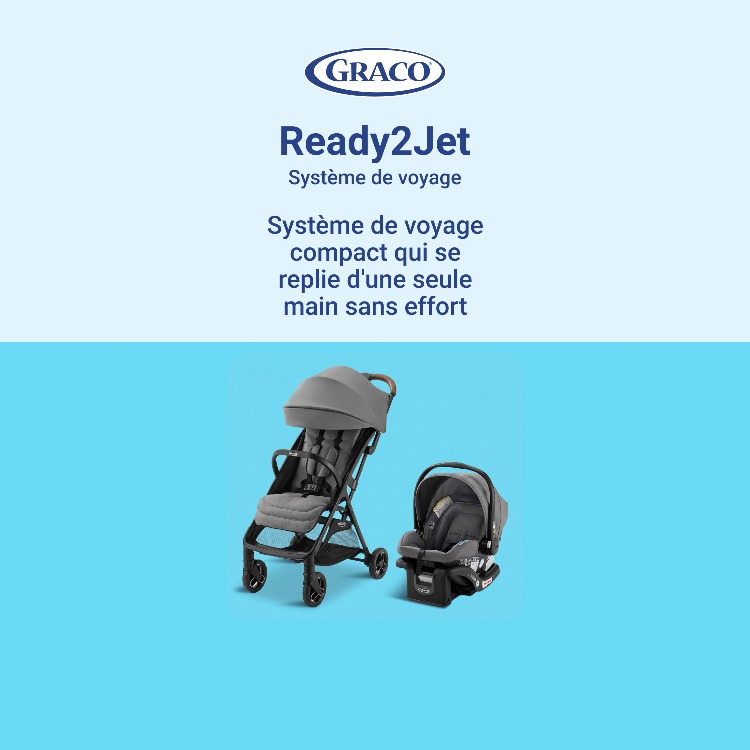 GRACO Ready2Jet Système de voyage Système de voyage compact qui se replie d’une seule main sans effort. Magasinez.