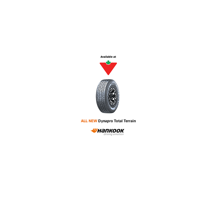 Hankook. ALL NEW Dynapro Total Terrain. Shop Now.
