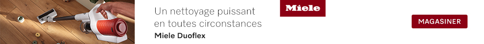 Advertisement. Un nettoyage puissant en toutes circonstances. miele duoflex. miele. magasiner.
