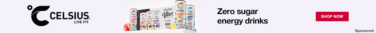 CELSIUS, Zero sugar energy drinks. SHOP NOW. Sponsored