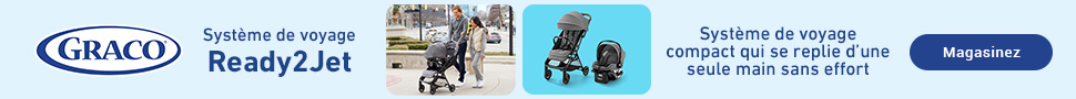 Advertisement. Graco. Systeme de voyage. Ready2Jet. Systeme de voyage compact qui se replie d'une seule main sans effort. magasinez. 