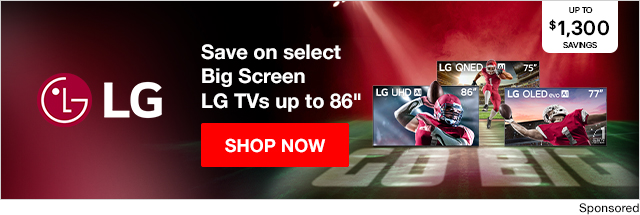 Save on select Big Screen LG TVs up to 86". Shop now. 