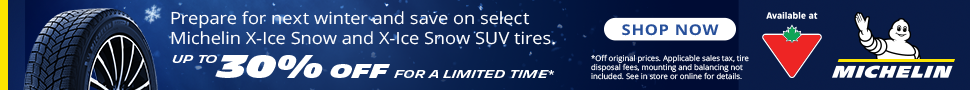 Advertisement. MICHELIN. Save on select Michelin X-Ice Snow and X-Ice Snow SUV tires. UP TO 30% OFF FOR A LIMITED TIME*. SHOP NOW. 