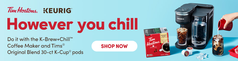 Advertisement. Tim Hortons Keurig® | However you chill | SHOP NOW | Do it with the K‑Brew+Chill™ Coffee Maker and Tims® Original Blend