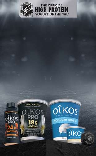 THE OFFICIAL HIGH PROTEIN YOGURT OF THE NHL°