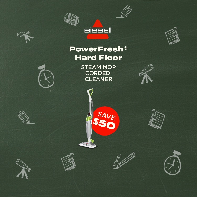 Bissell. PowerFresh® Hard Floor Steam Mop Corded Cleaner. Save $50. Shop Now.