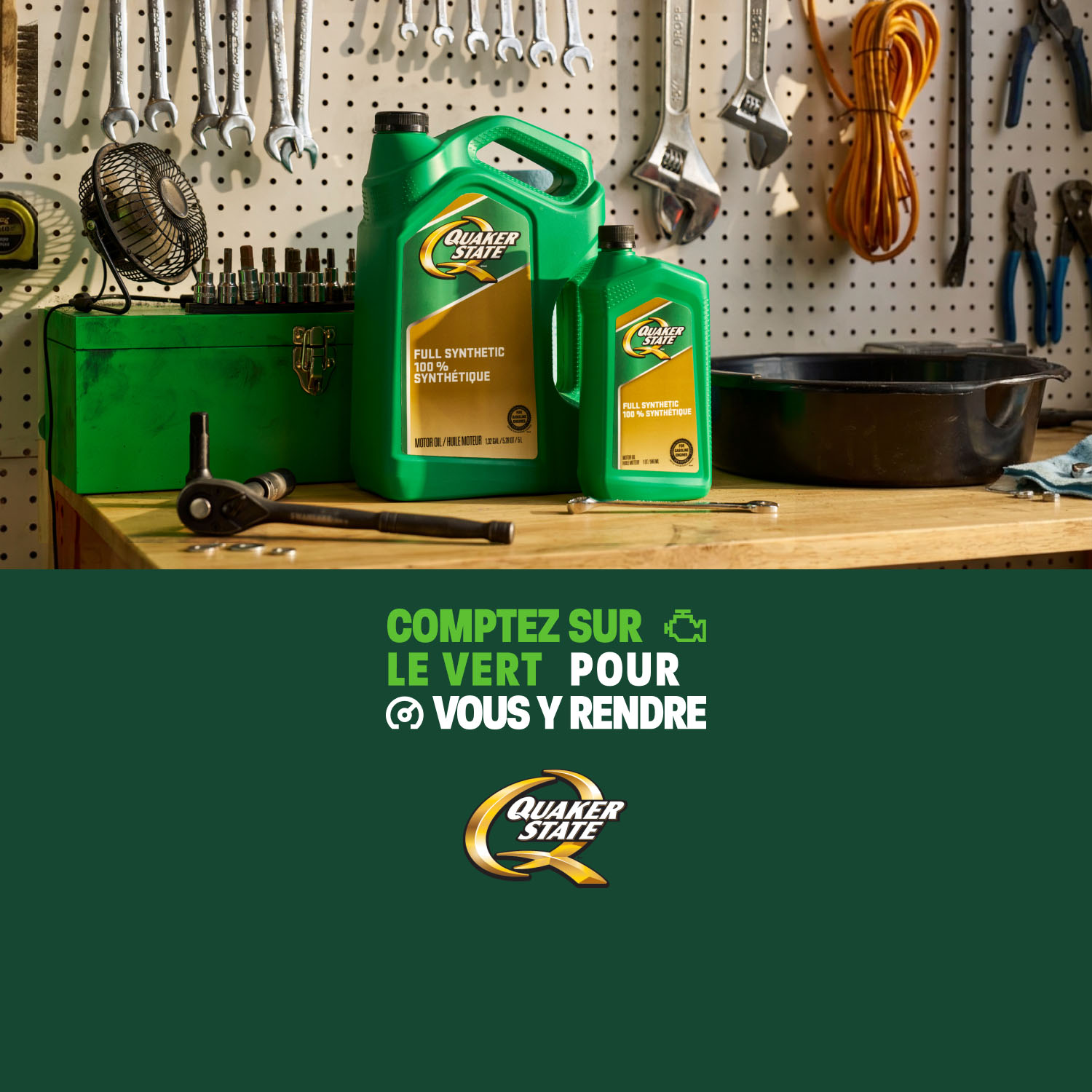 Quaker State. Comptez sur le vert pour vous y rendre. Offert chez Canadian Tire. Magasinez maintenant.