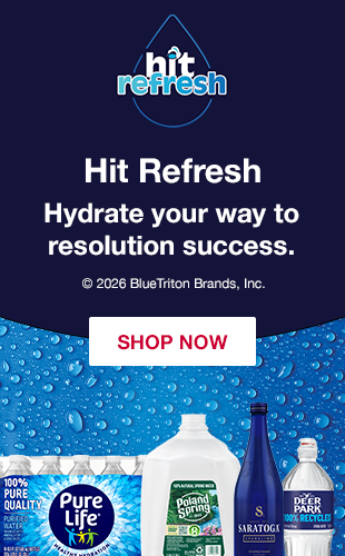 Hit Refresh. Hydrate your way to resolution success. Shop BlueTriton brands now.
