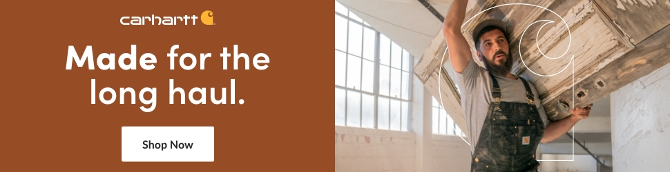 Advertisement. Carhartt. Made for the long haul. Shop now.